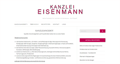 Desktop Screenshot of kanzlei-eisenmann.de
